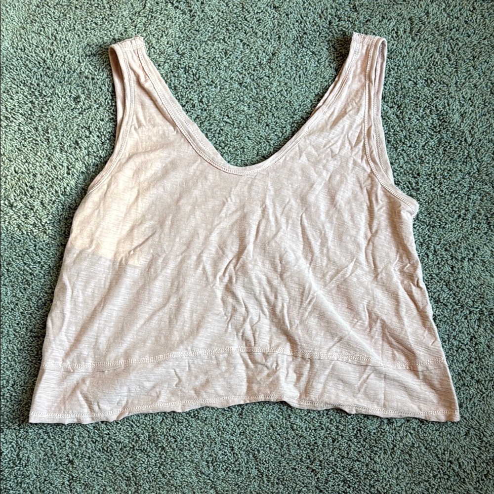 Casual Beige Sleeveless Top